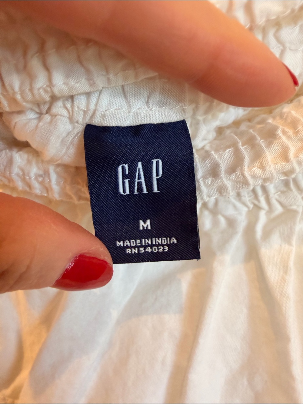 Gap White Tiered Eyelet Cotton Skirt medium - Picture 2 of 3